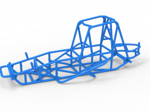 Frame for Vintage Sprint car Scale 1 to 25 3D 프린트 모델