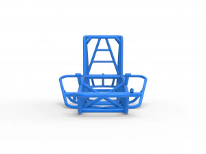 Frame for Vintage Sprint car Scale 1 to 25 3D Print Model