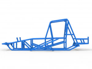 Frame for Vintage Sprint car Scale 1 to 25 3D Print Model