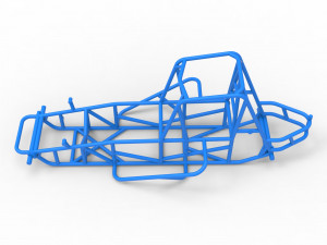 Frame for Vintage Sprint car Scale 1 to 25 Model Cetak 3D