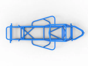 Frame for Vintage Sprint car Scale 1 to 25 3D Print Model