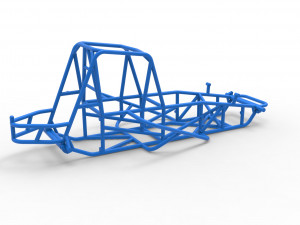 Frame for Vintage Sprint car Scale 1 to 25 Model Cetak 3D