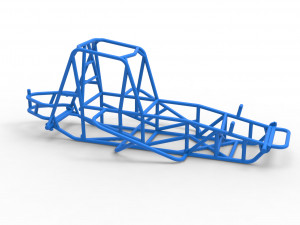 Frame for Vintage Sprint car Scale 1 to 25 Model Cetak 3D