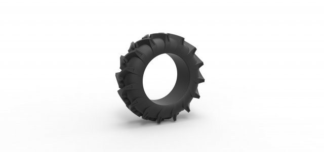 Offroad tire 123 Scale 1 to 25 3D Принт Модель .c4d .max .obj .3ds .fbx .stl .blend 