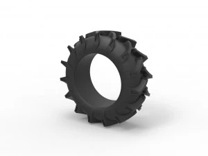 Offroad tire 123 Scale 1 to 25 3D Print Model