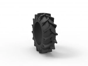 Offroad tire 123 Scale 1 to 25 3D Print Model