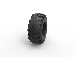 Offroad tire 124 Scale 1 to 25 3D Print Model