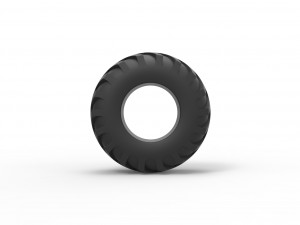 Offroad tire 124 Scale 1 to 25 3D Print Model
