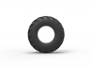 Offroad tire 124 Scale 1 to 25 3D Print Model