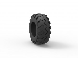 Offroad tire 124 Scale 1 to 25 3D Print Model