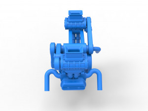 Flat 4 engine with double supercharger Scale 1 to 25 3D 프린트 모델