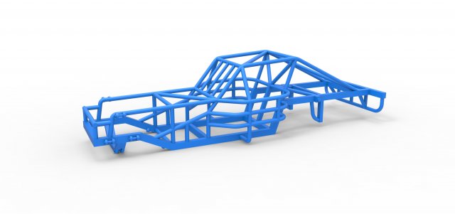 Frame of Outlaw Figure 8 Modified stock car Scale 1 to 25 Model Cetak 3D .c4d .max .obj .3ds .fbx .stl .blend 