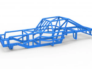 Cadre de Outlaw Figure 8 Stock car modifi&eacute; &Eacute;chelle 1 &agrave; 25 Modèles 3D en vedette