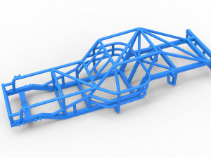 Frame of Outlaw Figure 8 Modified stock car Scale 1 to 25 Model Cetak 3D