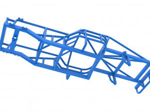 Frame of Outlaw Figure 8 Modified stock car Scale 1 to 25 Model Cetak 3D