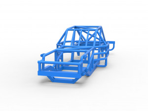 Frame of Outlaw Figure 8 Modified stock car Scale 1 to 25 Model Cetak 3D