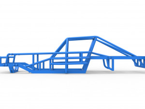 Frame of Outlaw Figure 8 Modified stock car Scale 1 to 25 Model Cetak 3D