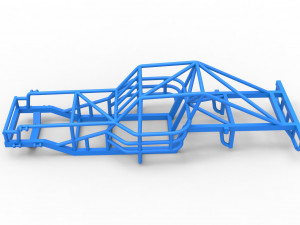 Frame of Outlaw Figure 8 Modified stock car Scale 1 to 25 Model Cetak 3D