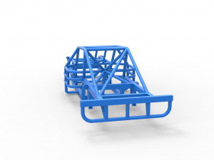 Frame of Outlaw Figure 8 Modified stock car Scale 1 to 25 Model Cetak 3D