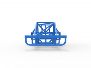 Frame of Outlaw Figure 8 Modified stock car Scale 1 to 25 Model Cetak 3D