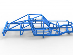 Frame of Outlaw Figure 8 Modified stock car Scale 1 to 25 Model Cetak 3D