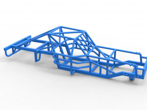 Frame of Outlaw Figure 8 Modified stock car Scale 1 to 25 Model Cetak 3D