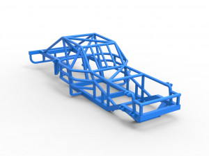 Frame of Outlaw Figure 8 Modified stock car Scale 1 to 25 Model Cetak 3D