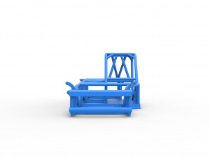 Frame of Small Block Supermodified race car Scale 1 to 25 3D Baskı Modeli