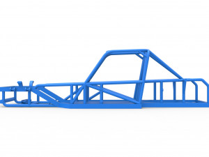 Frame of Small Block Supermodified race car Scale 1 to 25 3D Baskı Modeli