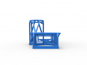 Frame of Small Block Supermodified race car Scale 1 to 25 3D Baskı Modeli