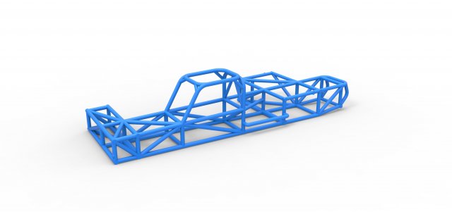 Frame of Supermodified rear engine race car Scale 1 to 25 Model Cetak 3D .c4d .max .obj .3ds .fbx .stl .blend 