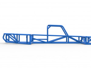 Frame of Supermodified rear engine race car Scale 1 to 25 Model Cetak 3D