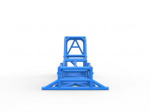 Frame of Supermodified front engine race car V1 Scale 1 to 25 3D प्रिंट मॉडल