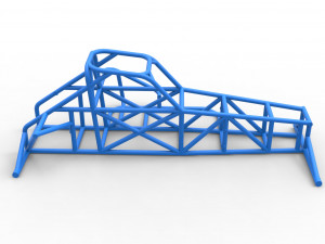 Frame of Supermodified front engine race car V2 Scale 1 to 25 Modelo de impresión 3D