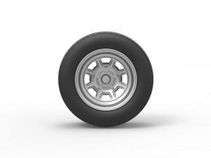 Wheel of Dirt Modified stock car V1 Scale 1 to 25 3D Принт Модель