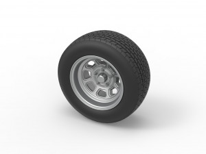 Wheel of Dirt Modified stock car V1 Scale 1 to 25 3D Принт Модель