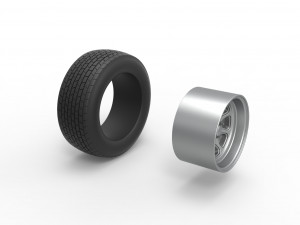 Wheel of Dirt Modified stock car V1 Scale 1 to 25 3D Принт Модель