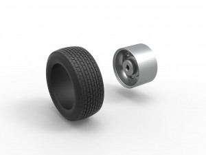 Wheel of Dirt Modified stock car V1 Scale 1 to 25 3D Принт Модель