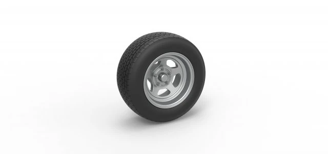 Wheel of Dirt Modified stock car V2 Scale 1 to 25 3D Print Model .c4d .max .obj .3ds .fbx .stl .blend 