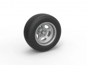 Wheel of Dirt Modified 스톡 카 V2 스케일 1 ~ 25 3D 프린트 모델