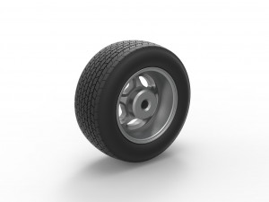 Wheel of Dirt Modified stock car V2 Scale 1 to 25 3D Принт Модель