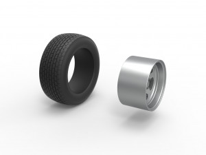 Wheel of Dirt Modified stock car V2 Scale 1 to 25 3D Принт Модель