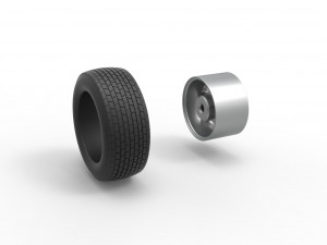 Wheel of Dirt Modified stock car V2 Scale 1 to 25 3D Принт Модель