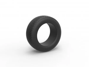 타이어 수정된 스톡 카 V1 스케일 1 ~ 25 3D 프린트 모델