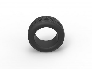 Tire of Dirt Modified stock car V1 Scale 1 to 25 3D Print Model