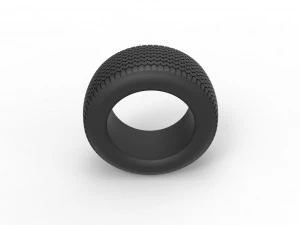 Tire of Dirt Modified stock car V2 Scale 1 to 25 3D Print Model