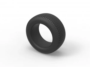 Tire of Dirt Modified stock car V2 Scale 1 to 25 3D Print Model