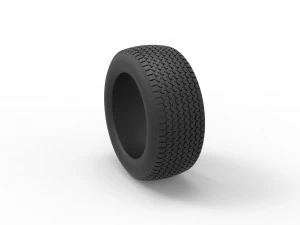 Tire of Dirt Modified stock car V2 Scale 1 to 25 3D Print Model
