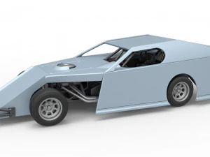 Dirt Modified stockcar schaal 1 tot 25 3D printmodel