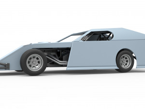 Dirt Modified stock car Scale 1 to 25 3D-printmodel